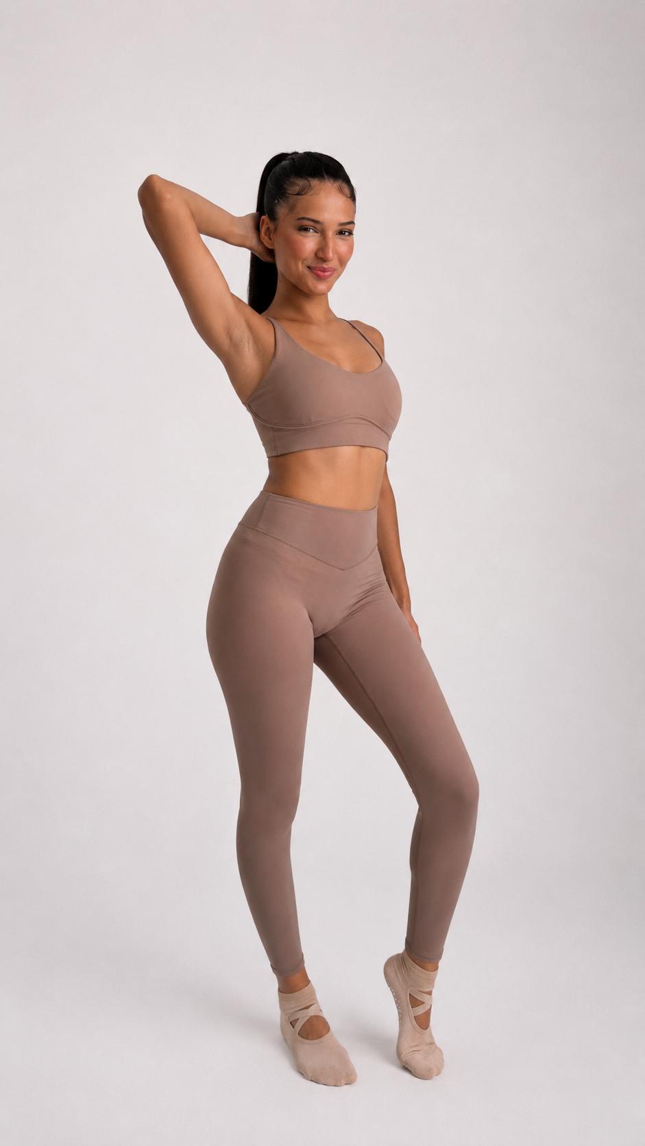 Sculpt Contour Sports Bra in Mocha alternate view
