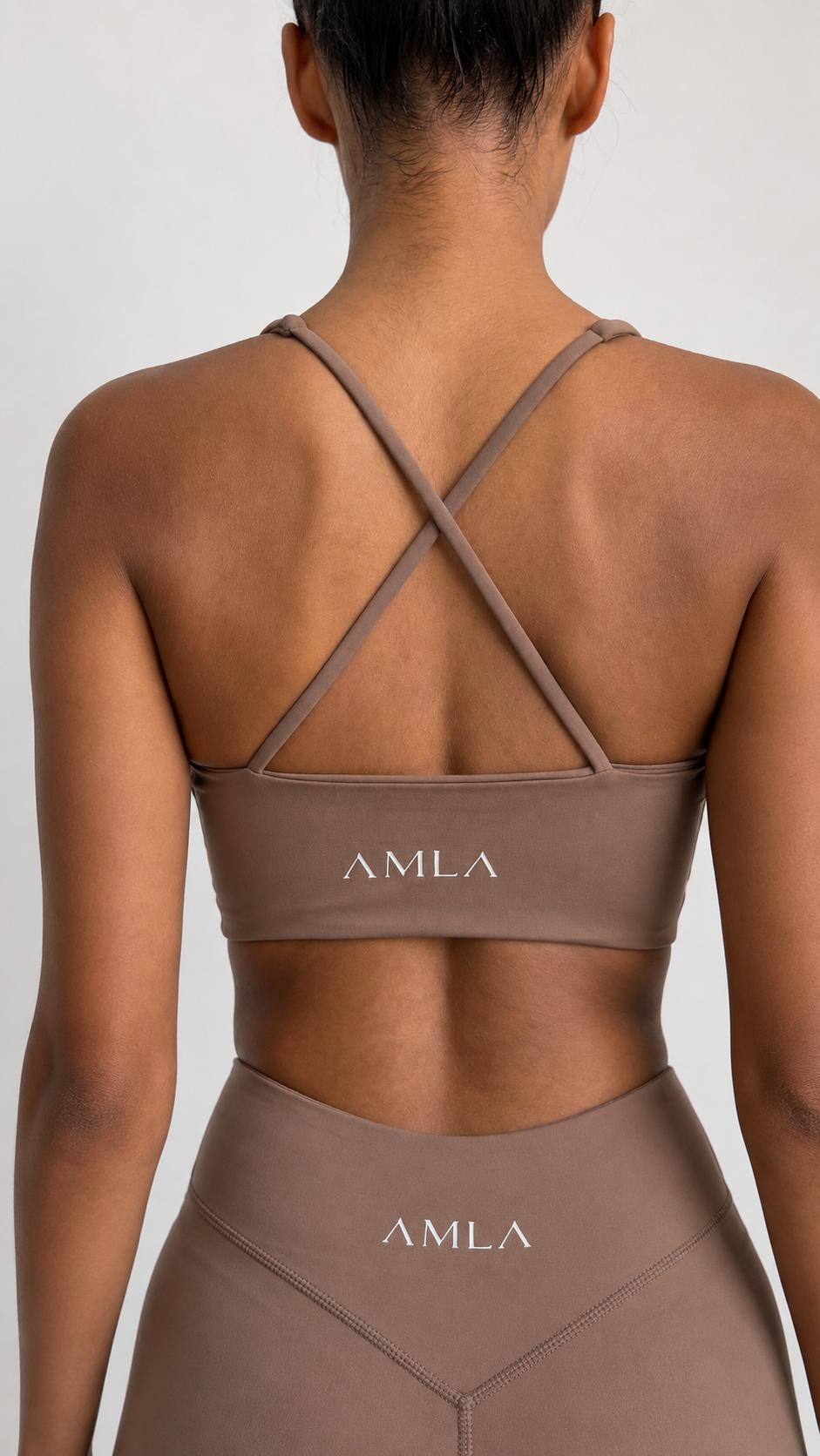 Sculpt Contour Sports Bra in Mocha — image 4